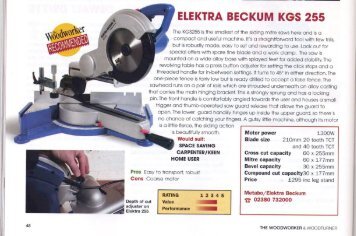 ELEKTRA BECKUM KGS 255 - Metabo