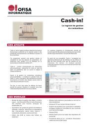 Cash-in! - Logiciels de gestion communales