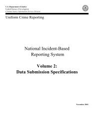 NIBRS Volume 2: Data Submission Specifications - FBI