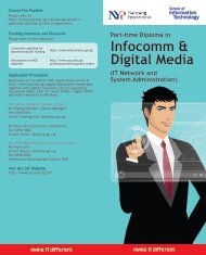 Part-time Diploma in Infocomm & Digital Media - Nanyang Polytechnic