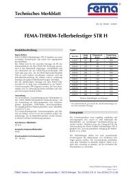 FEMA-THERM-Tellerbefestiger STR H - FEMA Farben + Putze GmbH