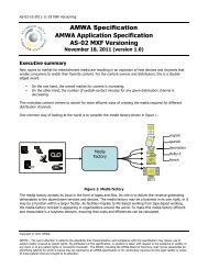 AMWA Application Specification AS-02 MXF Versioning - Advanced ...