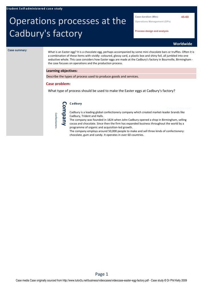 cadbury production process essay Free sample marketing strategy and plan of cadbury 100000+ the best approach in this process is using the the core production unit of cadbury is. cadbury production process essay Free sample marketing strategy and plan of cadbury 100000+ the best approach in this process is using the the core production unit of cadbury is.