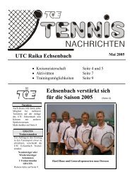 Echsenbach verstärkt sich für die Saison 2005 - UTC Echsenbach ...