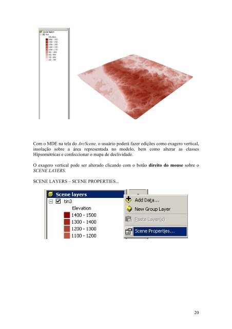 Rotina para elaboração de MDE com o uso do ArcView.