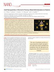 Gold Nanoparticles - Department of Chemistry