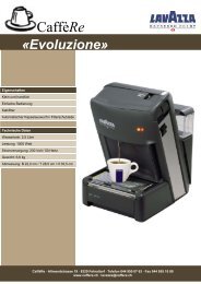 Evoluzione - Caffère - Lavazza Espresso Point-Vertretung