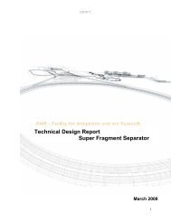 Technical Design Report Super Fragment Separator
