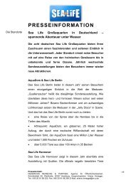 Sea Life Standorte.pdf - PR Agentur Hamburg