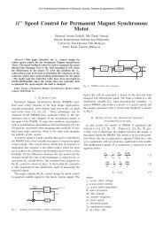 H Speed Control for Permanent Magnet Synchronous Motor - UTHM ...