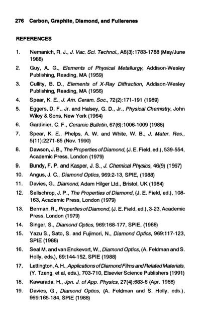 handbook of carbon, graphite, diamond and fullerenes