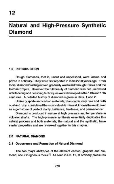 handbook of carbon, graphite, diamond and fullerenes