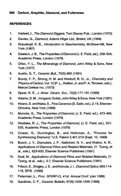 handbook of carbon, graphite, diamond and fullerenes