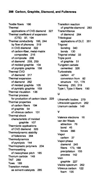 handbook of carbon, graphite, diamond and fullerenes