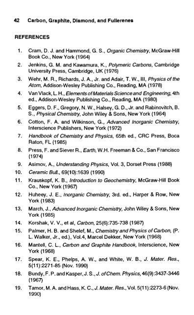 handbook of carbon, graphite, diamond and fullerenes