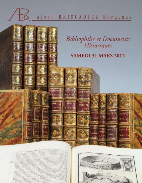 Bibliophilie et Documents Historiques - Briscadieu Bordeaux