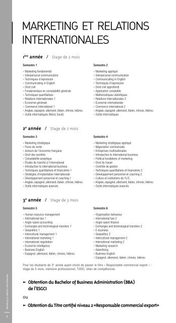 Brochure ESGCI FINAL:Mise en page 1 - L'Etudiant