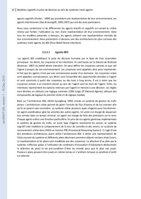 Simulation cognitive de la prise de décision d'experts; application au ...