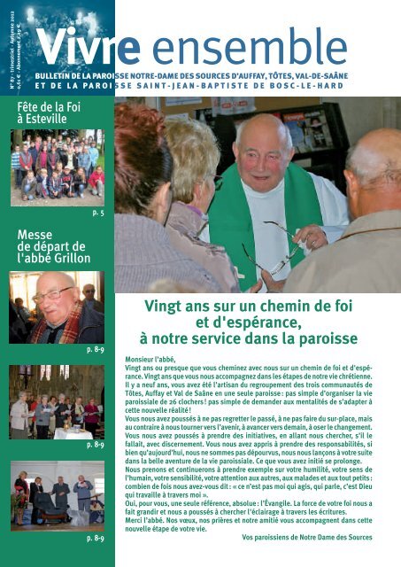 Vivre Ensemble - Automne 2012 - format pdf - Paroisse St-Jean ...