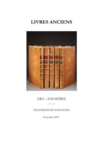 LIVRES ANCIENS - Cabinet d'Expertise Edgard Daval