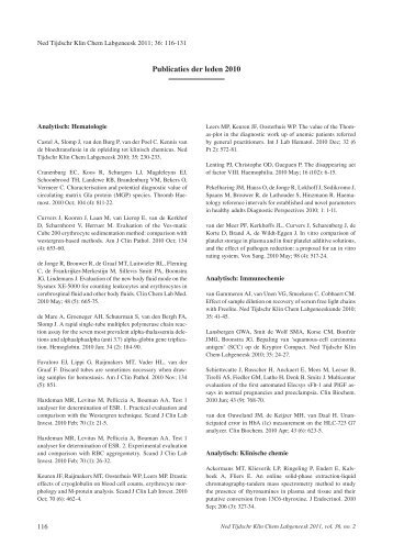 Ned Tijdschr Klin Chem Labgeneesk 2011 - NVKC