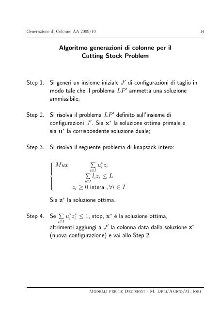 Column Generation