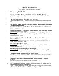 2012 Spring Clinical Meetings Abstracts - National Kidney Foundation