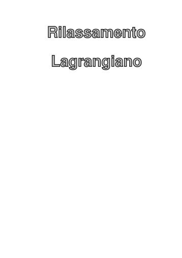 3. Rilassamento Lagrangiano