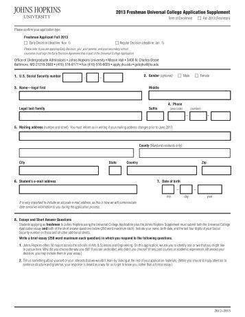Essays That Worked | Undergraduate Admissions | Johns Hopkins University essays that worked at john hopkins