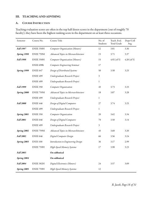 BRUCE L. JACOB University of Maryland - A. James Clark School of ...