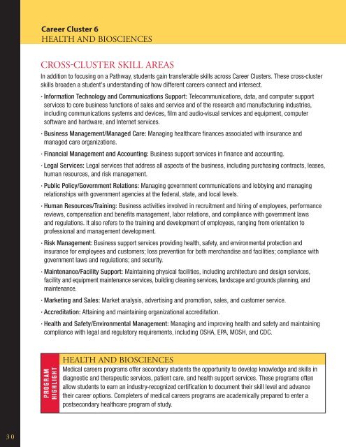 maryland career clusters - Maryland State Department of Education