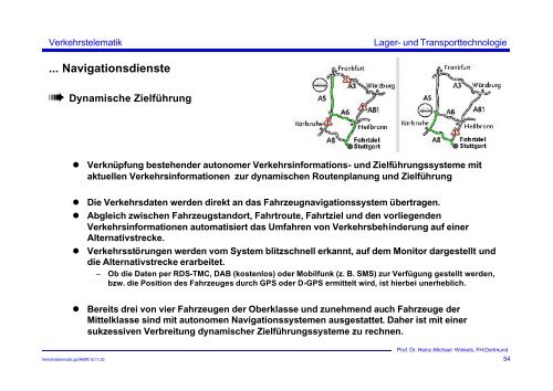 Verkehrstelematik - Prof. Dr. Heinz-Michael Winkels