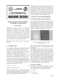 losses study in the cycloidal cylindrical gear mash - MACHINE ...