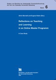 Reflections on Teaching and Learning in an Online Master Program