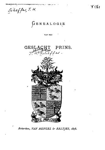 Genealogie van het geslacht Prins [microform] / [J.H. Scheffer].