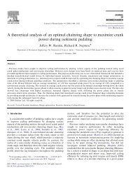 A theoretical analysis of an optimal chainring shape - Department of ...