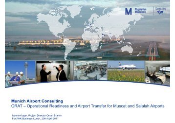 Munich Airport Consulting ORAT – Operational Readiness ... - AHK