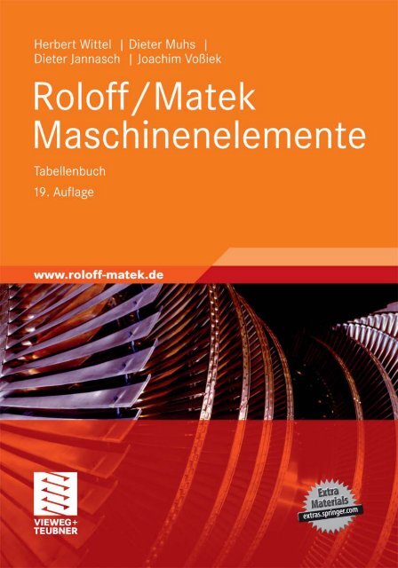 Roloff/Matek Maschinenelemente: Normung, Berechnung ... - PP99