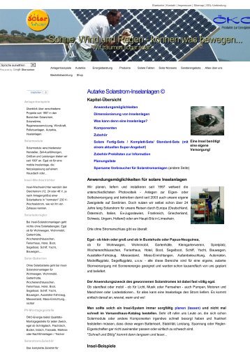 Autarke Solarstrom-Inselanlagen ©.pdf - ÖKO-Energie
