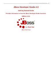 JBoss Developer Studio 4.0 Getting Started Guide - Red Hat ...