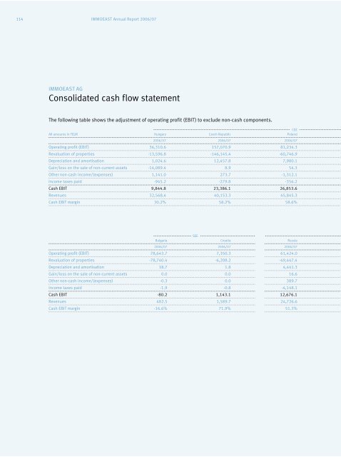 IMMOEAST Annual Report 2006/07
