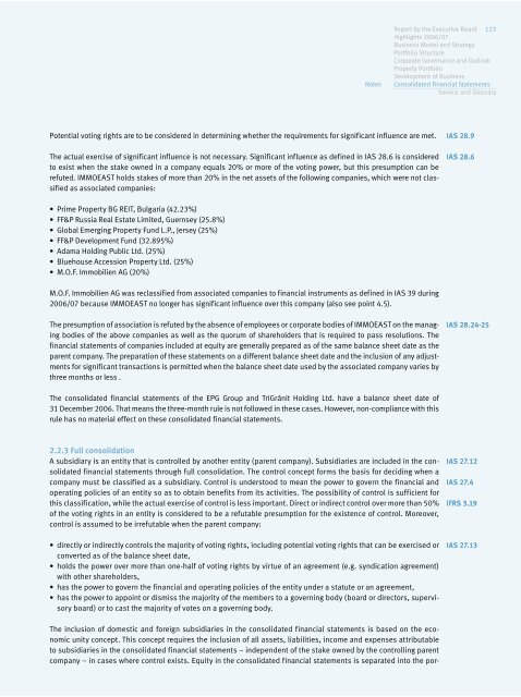 IMMOEAST Annual Report 2006/07