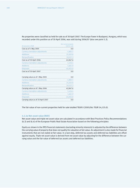 IMMOEAST Annual Report 2006/07