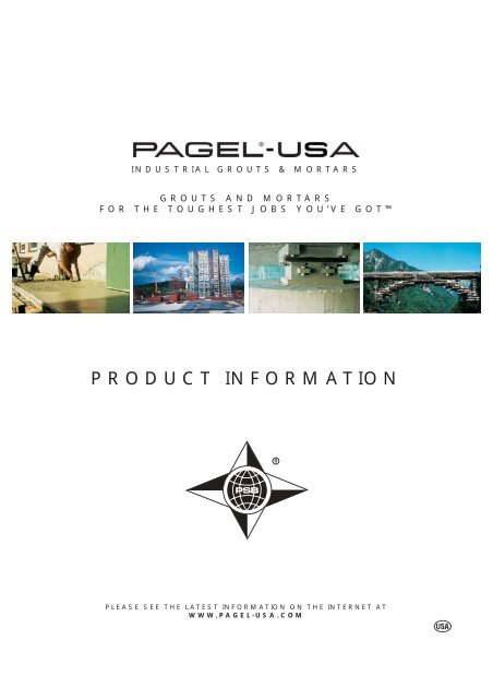 PRODUCT INFORMATION - Pagel USA