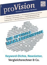 Keyword-Dichte, Newsletter, Vergleichsrechner & Co. - proVision ...