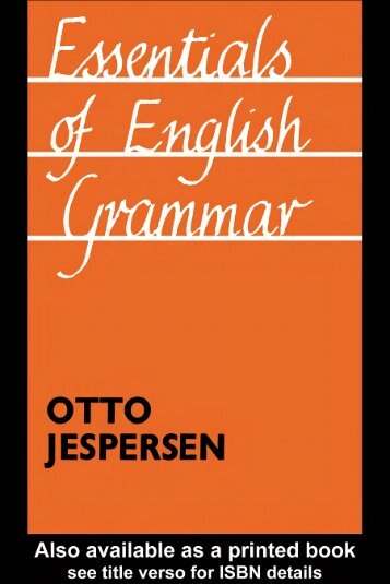 Essentials of English Grammar - Download My PDF