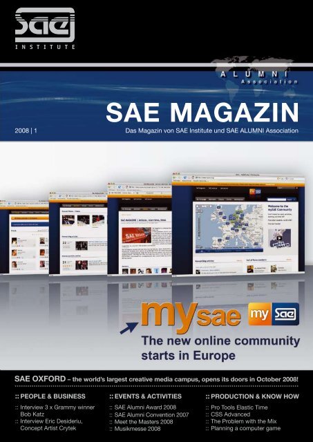 SAE MAGAZIN - SAE Alumni Association - SAE Institute