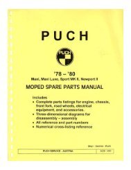 PUCH - Project Moped Manual