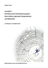 vernetzt!? - Die Rolle eines Informationssystems beim Aufbau ...