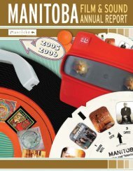 2005/2006 Annual Report - Manitoba Film and Music